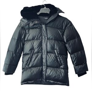 The Kooples Down Jacket Black Faux Puffer (FR Size 1)  (US Size Sm)